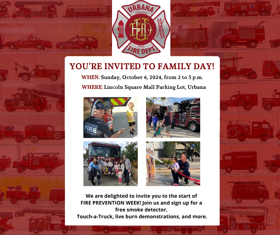 UFD Starts National Fire Prevention Week with Family Day City of Urbana